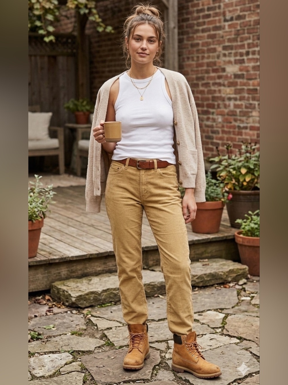 Levi's Women 31X 30 Tan Corduroy Cotton Straight Leg NWT